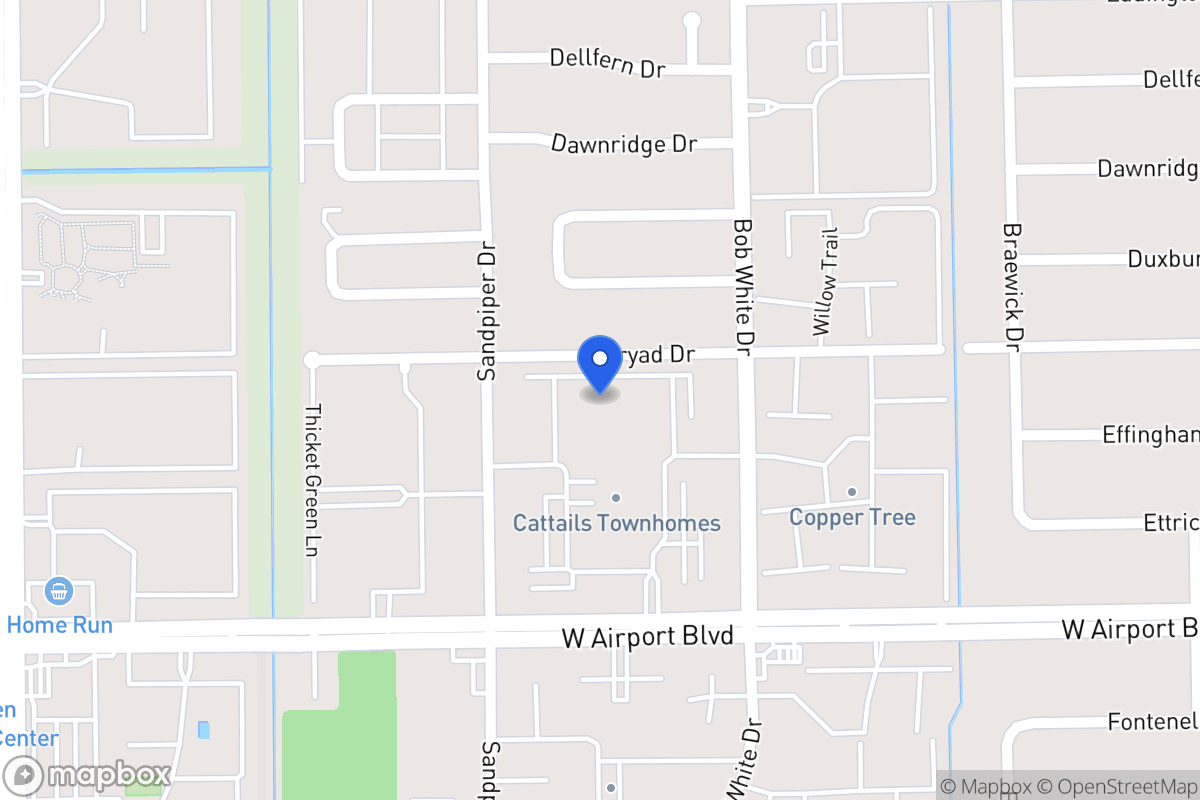 Map of 6355 Cattails Ln, Houston