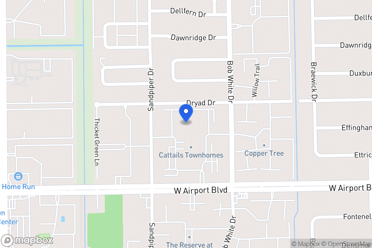 Map of 6361 Cattails Ln, Houston