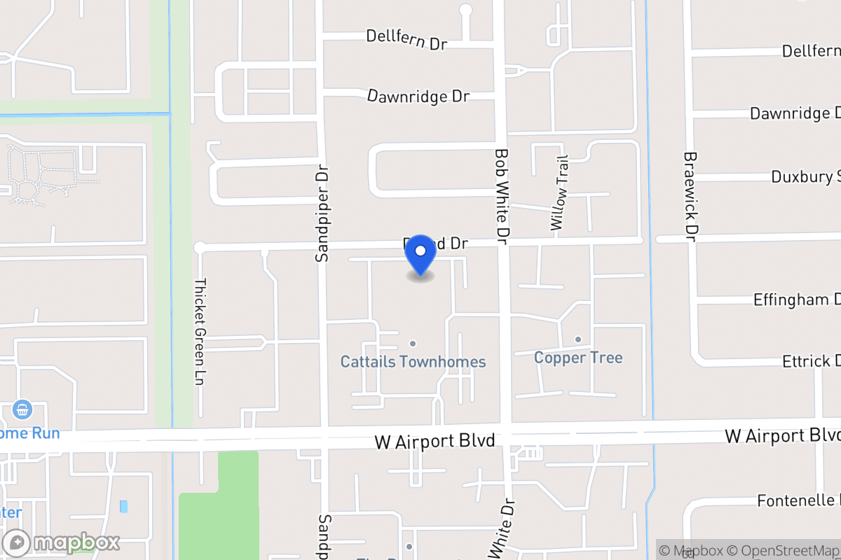 Map of 6333 Cattails Ln, Houston