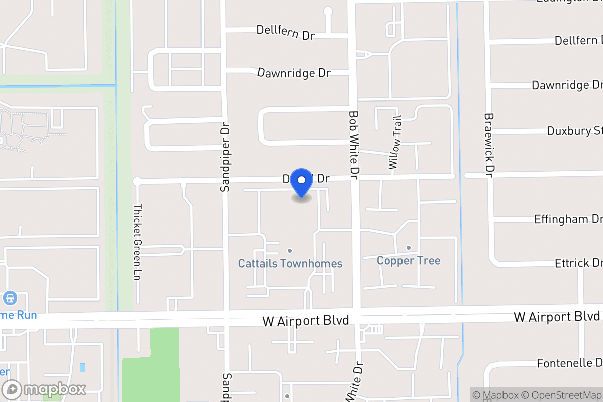 Map of 6325 Cattails Ln, Houston