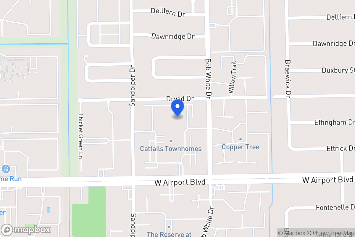Map of 6319 Cattails Ln, Houston