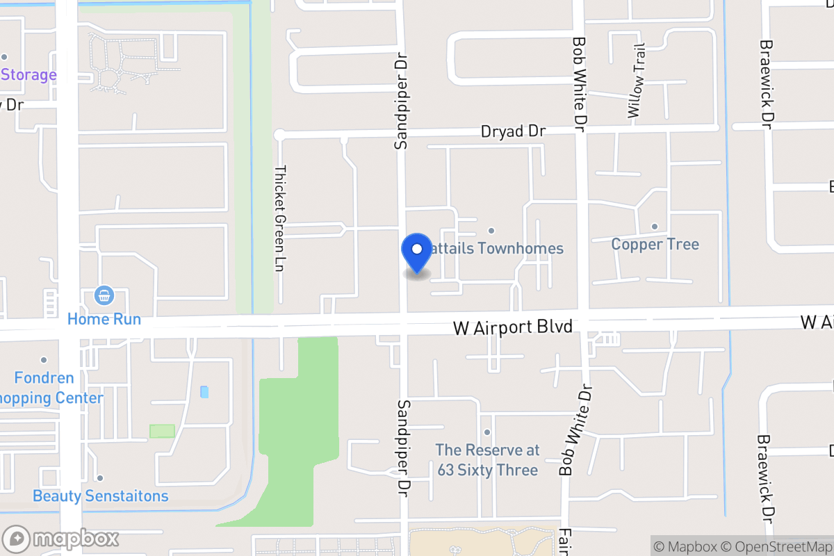 Map of 12245 Sandpiper Dr, Houston