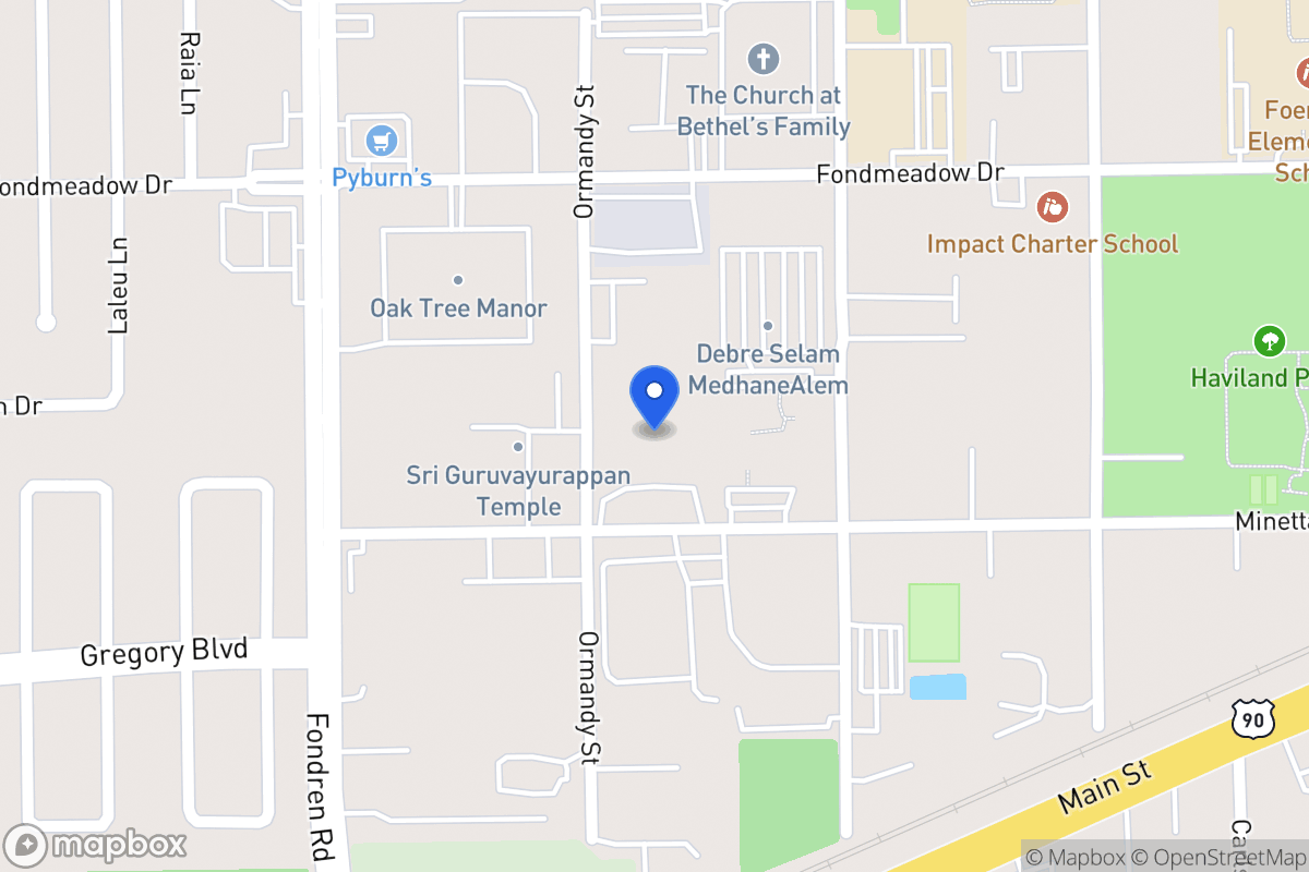 Map of 14538 Minetta St, Houston