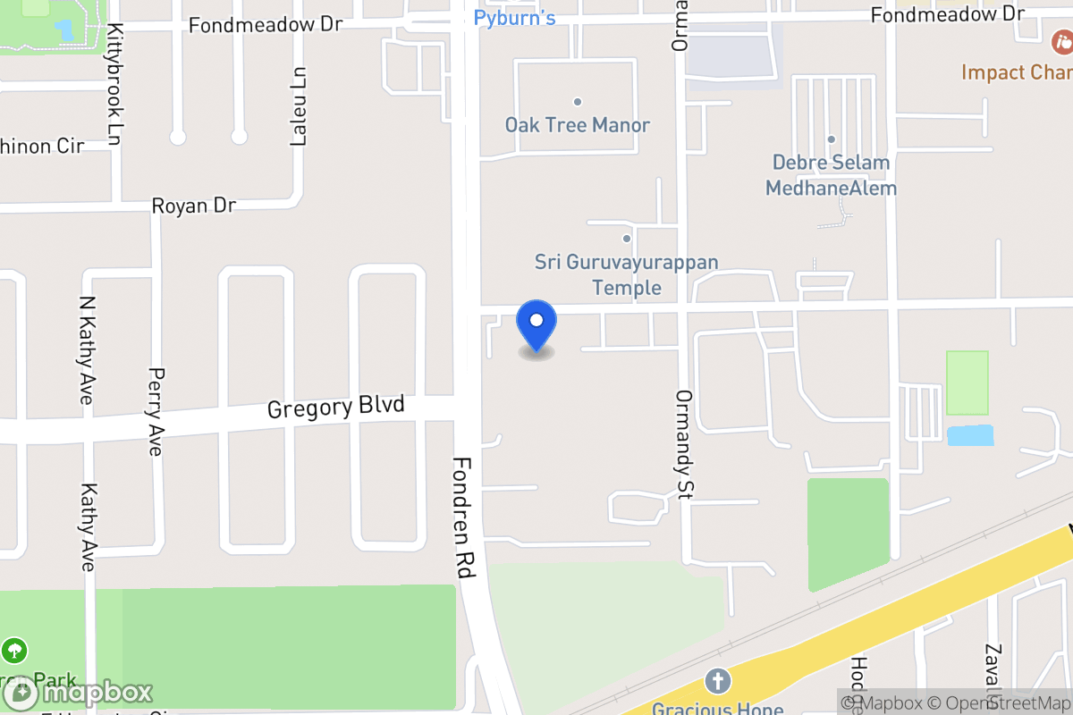 Map of 12923 Fondren St, Houston