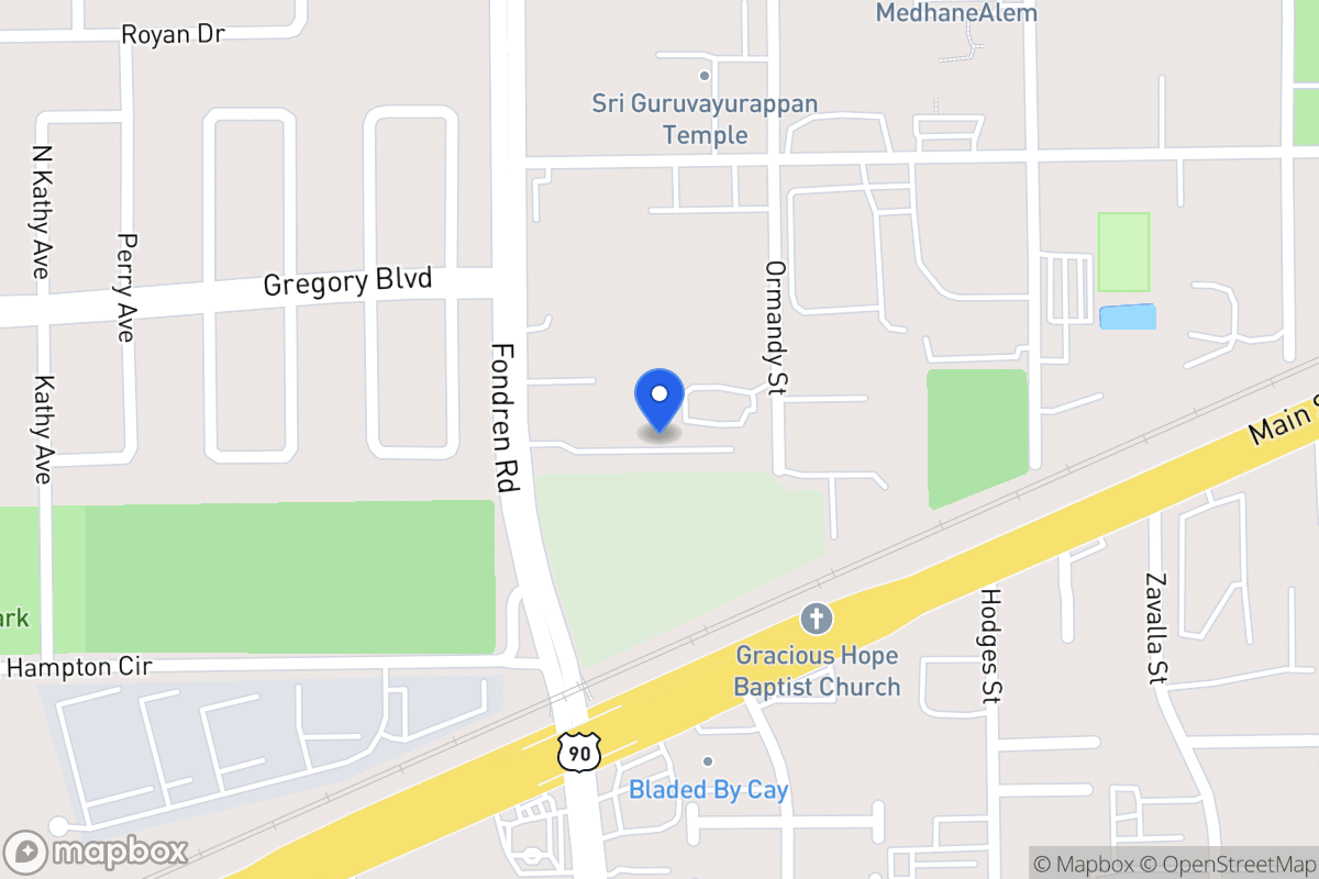 Map of 13065 Fondren Rd, Houston