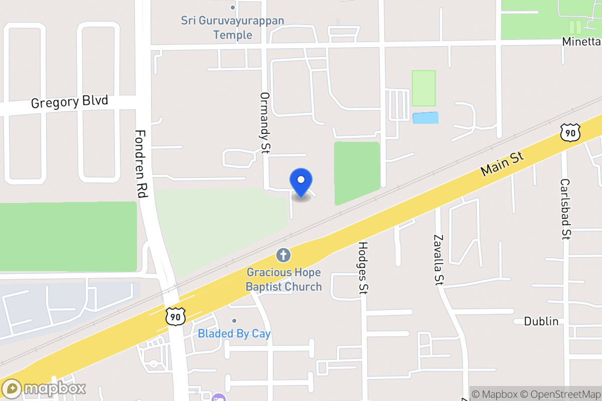Map of 11847 Ormandy St, Houston