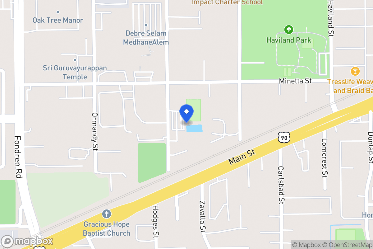 Map of 11809 Canemont St, Houston