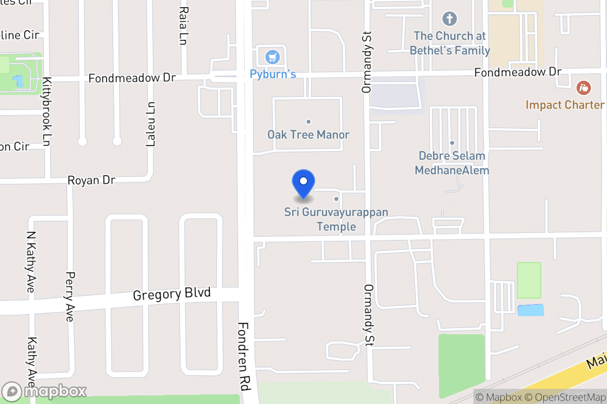 Map of 11607 Madhava St, Houston