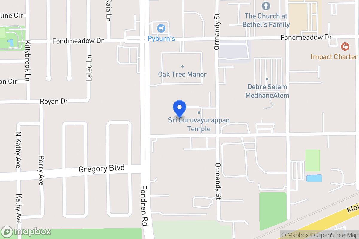 Map of 11609 Madhava St, Houston