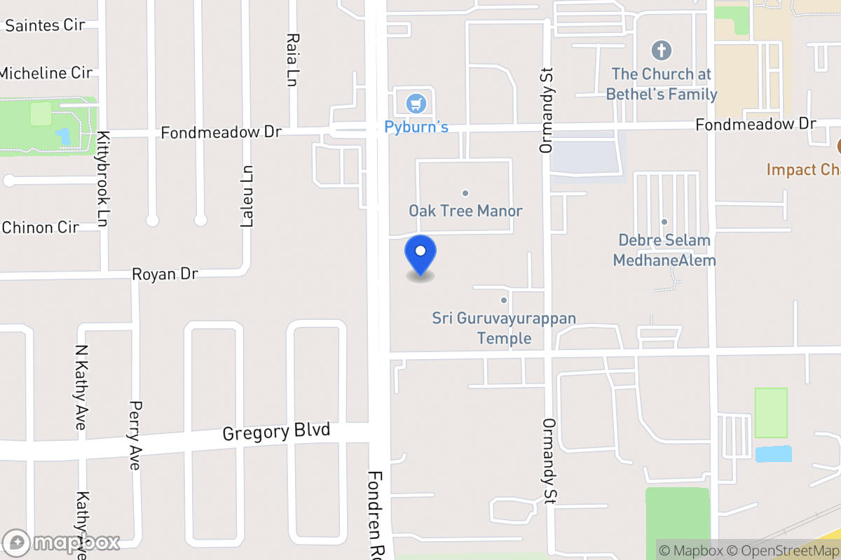 Map of 11603 Govinda St, Houston