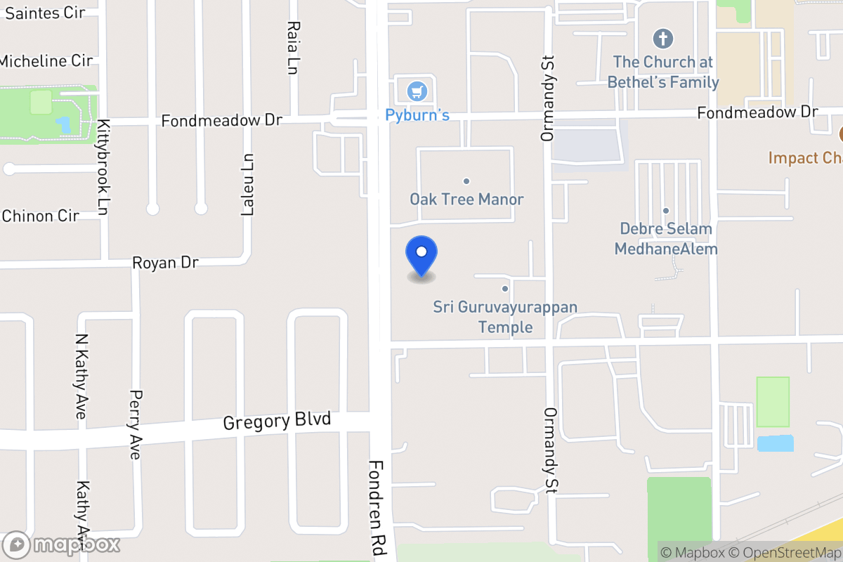 Map of 11605 Govinda St, Houston