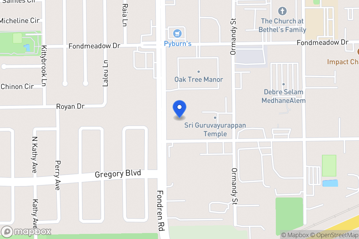 Map of 11607 Govinda St, Houston