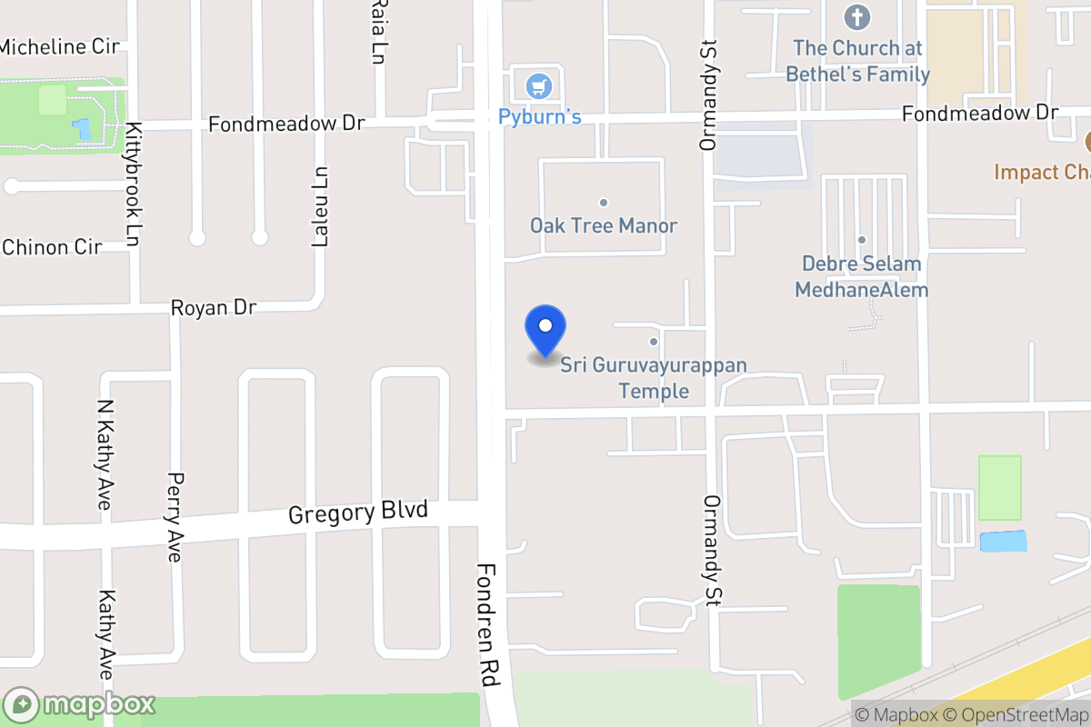 Map of 11609 Govinda St, Houston