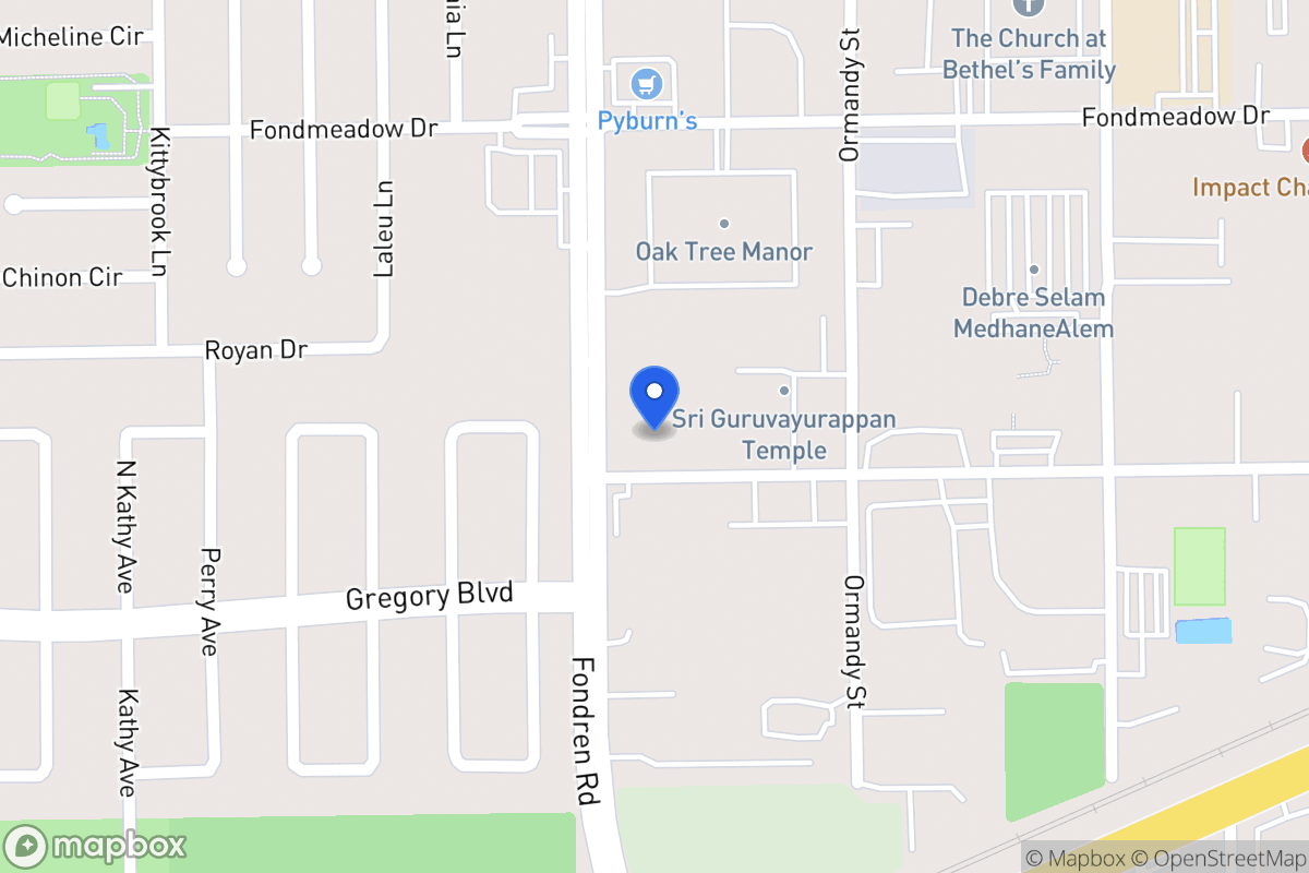 Map of 11611 Govinda St, Houston