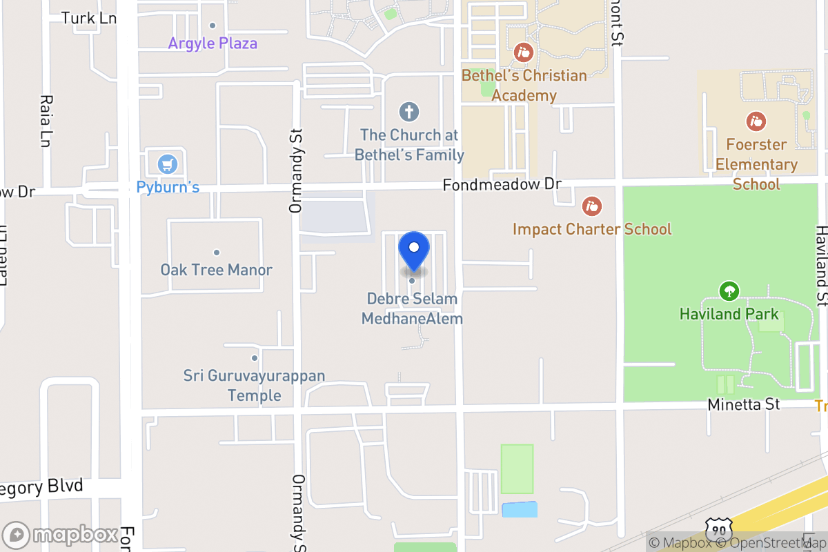 Map of 11614 Canemont St, Houston