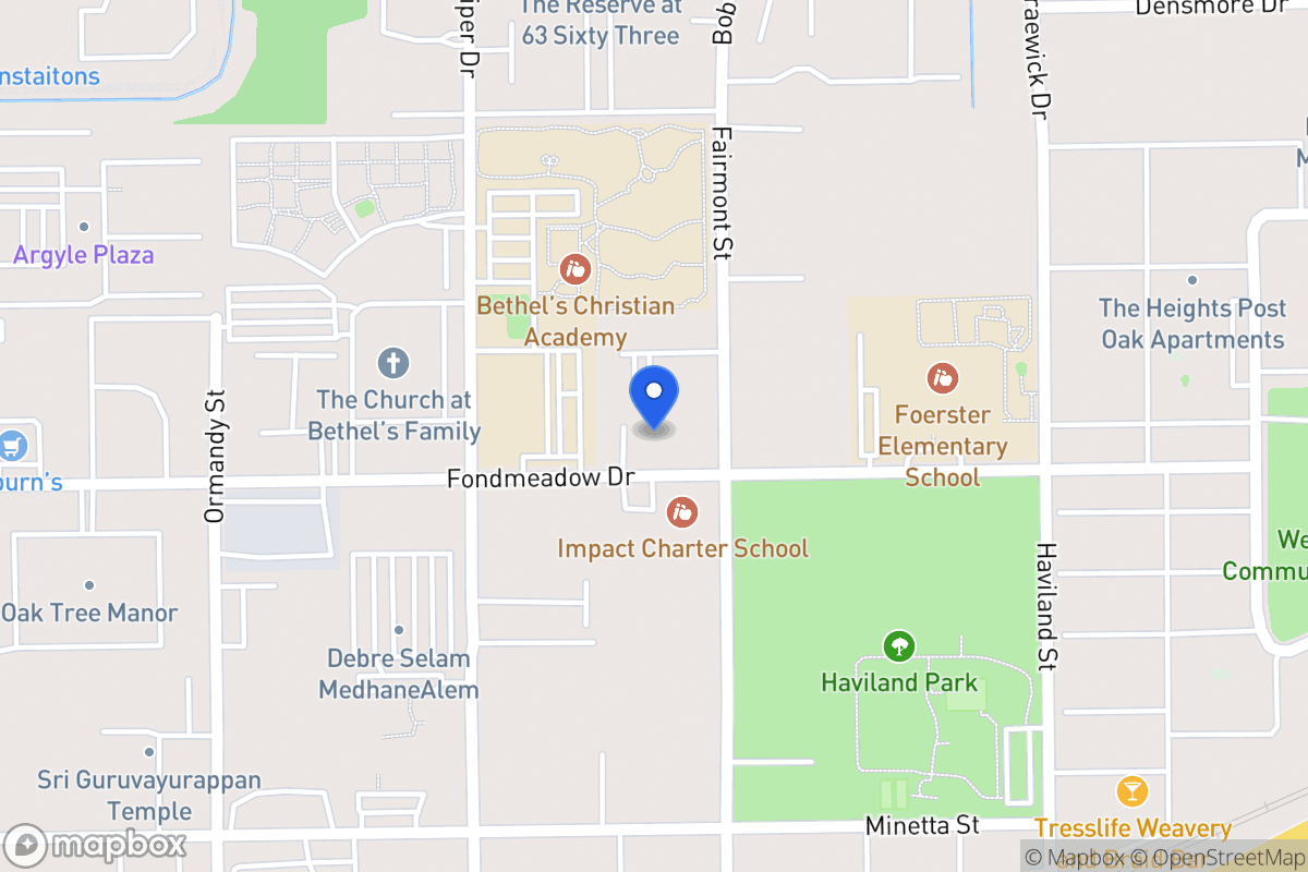 Map of 11438 Fairmont St, Houston