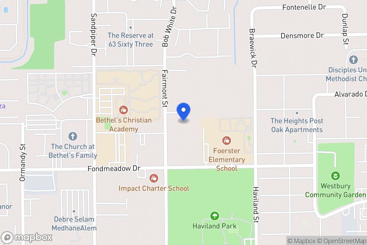 Map of 11401 Fairmont St, Houston