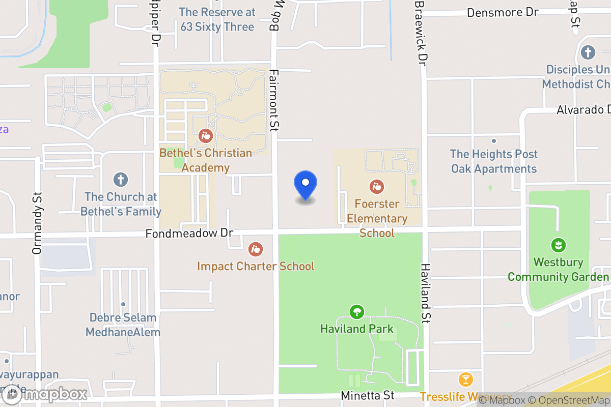 Map of 11437 Fairmont St, Houston