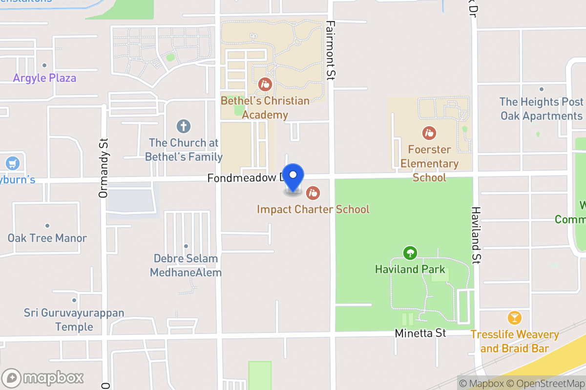 Map of 14433 Fonmeadow Dr, Houston