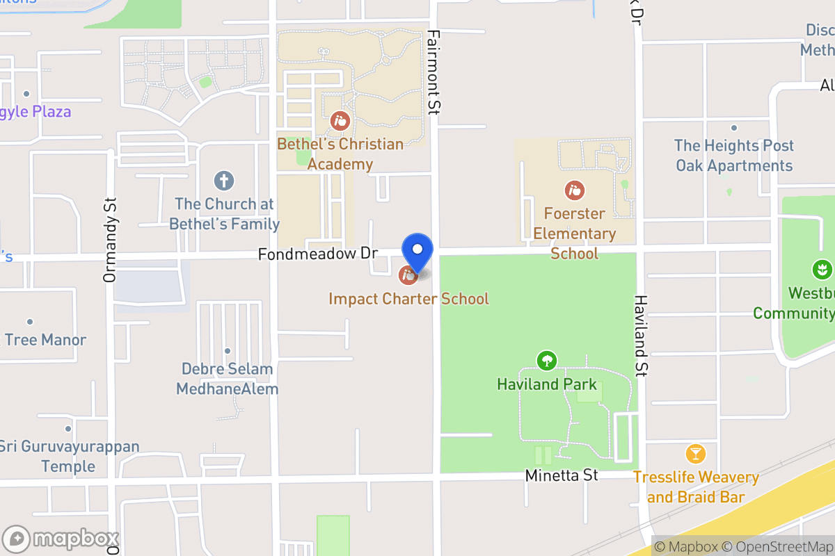 Map of Fonmeadow St, Houston