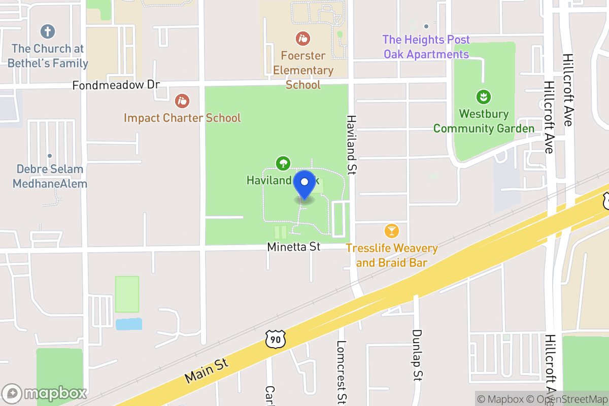Map of 14214 Minetta St, Houston