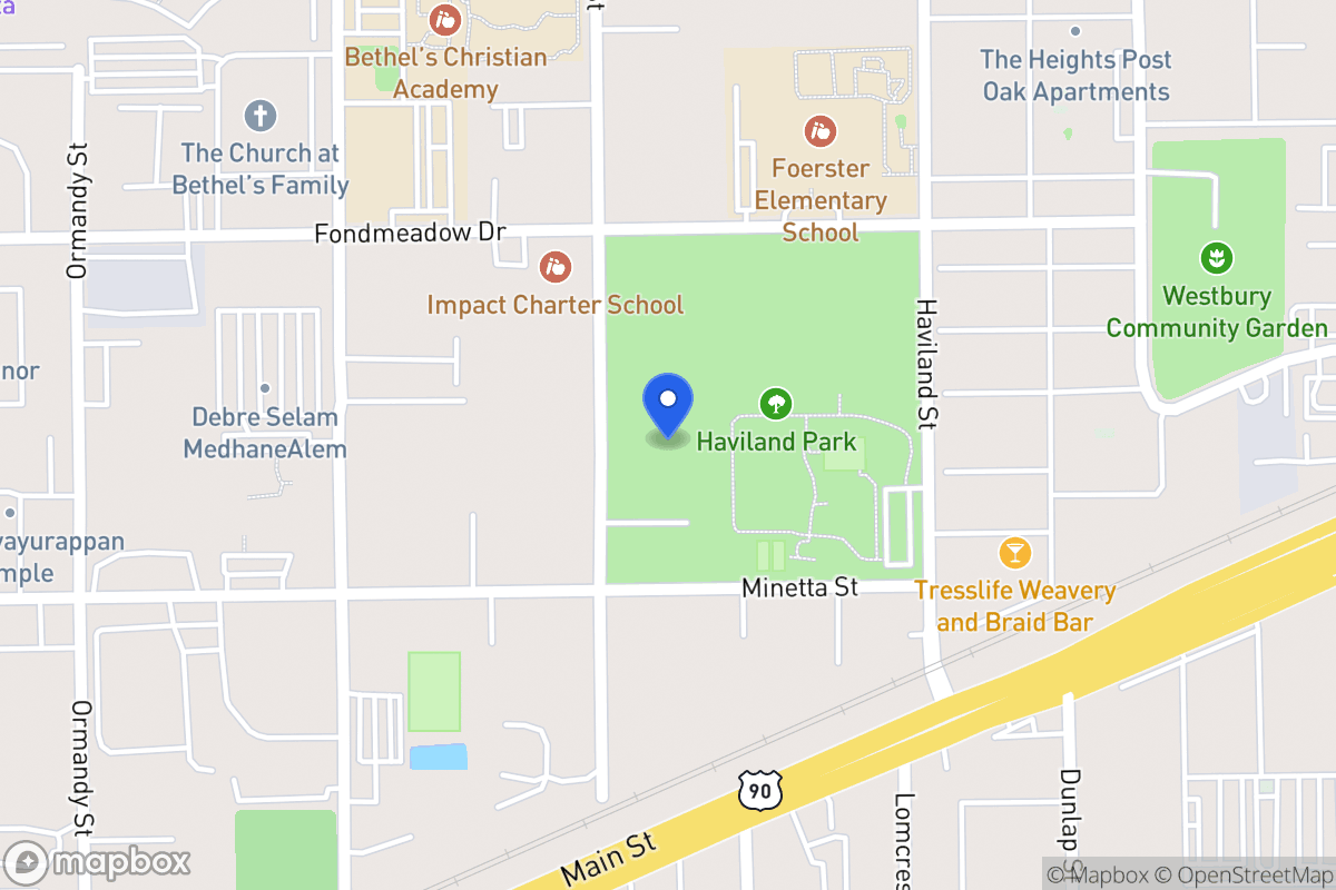 Map of Fairmont, Houston