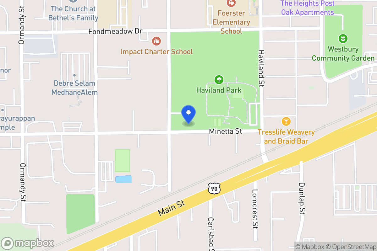 Map of 11645 Fairmont St, Houston