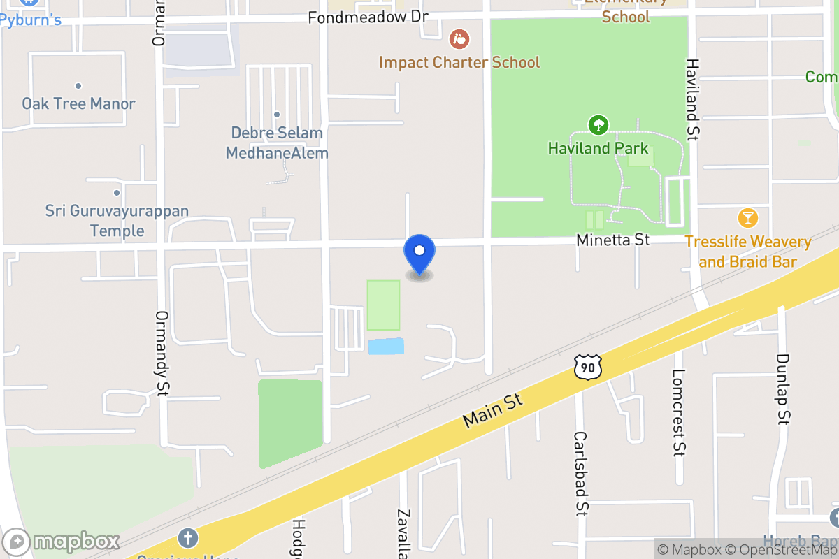 Map of 14425 Minetta St, Houston