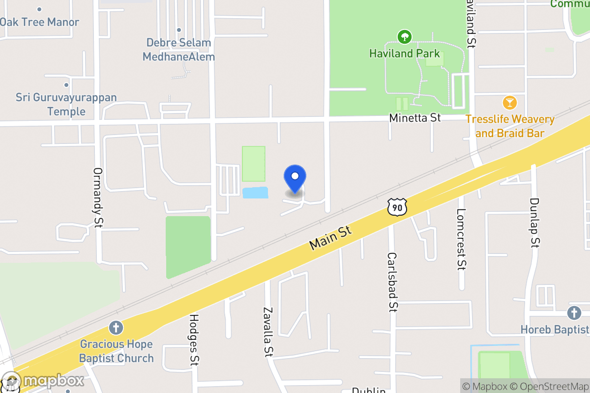Map of 11800 Fairmont St, Houston