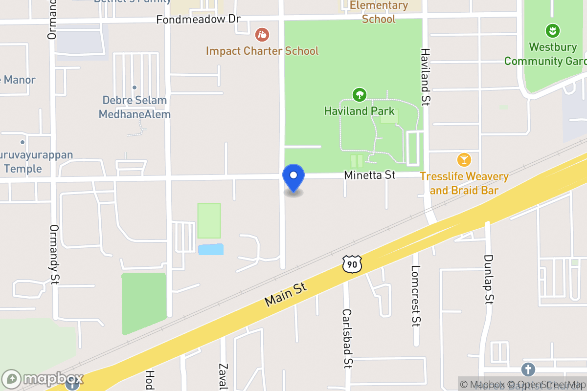 Map of 14329 Minetta St, Houston