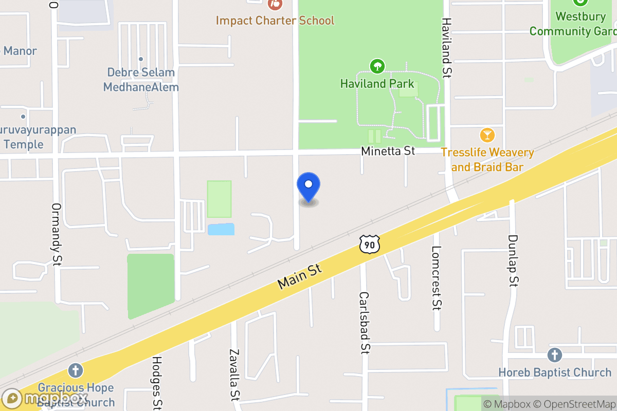 Map of 11729 Fairmont St, Houston