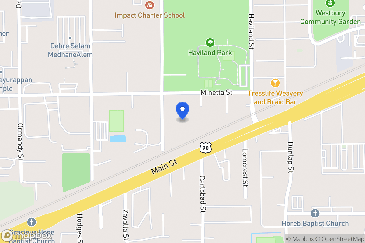 Map of 14325 Minetta St, Houston