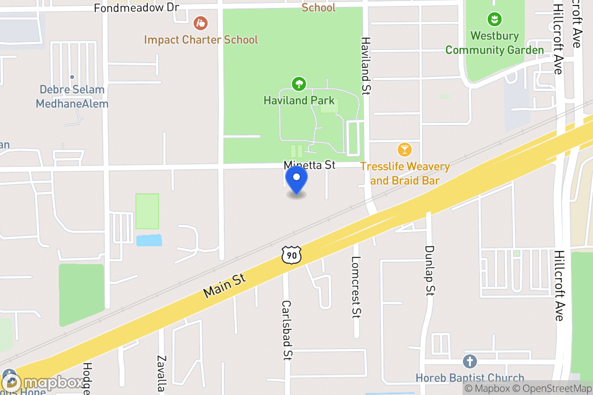 Map of 14229 Minetta St, Houston