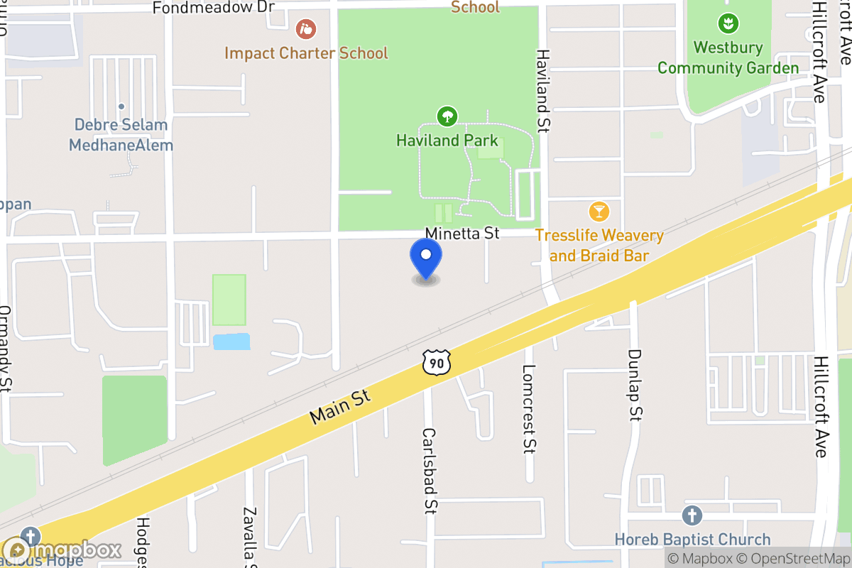 Map of 14241 Minetta St, Houston