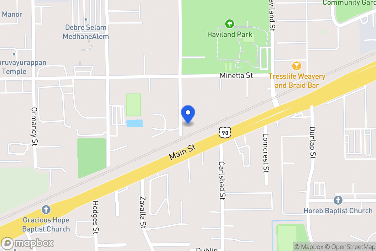Map of 11733 Fairmont St, Houston