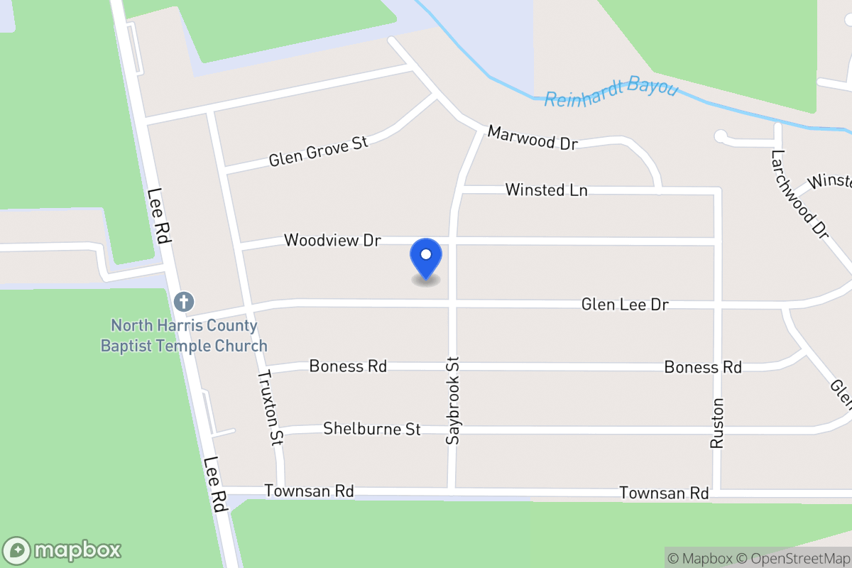 Map of 5927 Glen Lee Dr, Humble