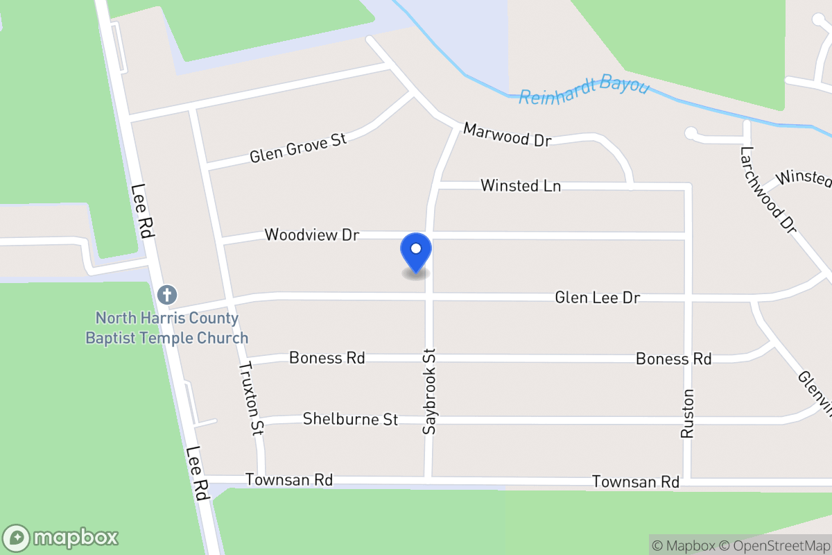Map of 5931 Glen Lee Dr, Humble