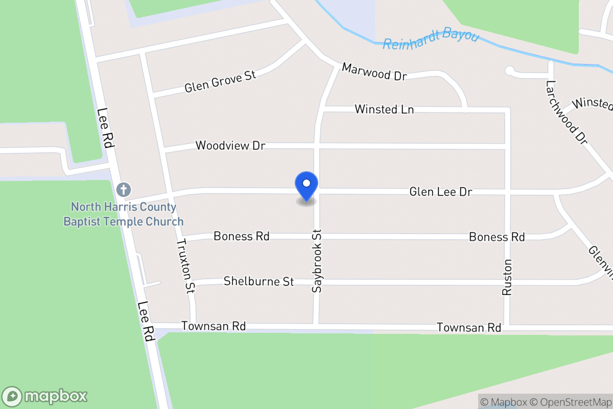 Map of 5930 Glen Lee Dr, Humble