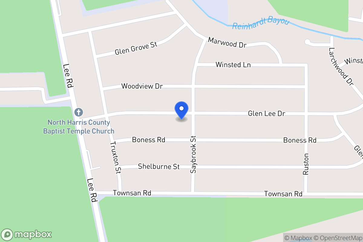 Map of 5926 Glen Lee Dr, Humble