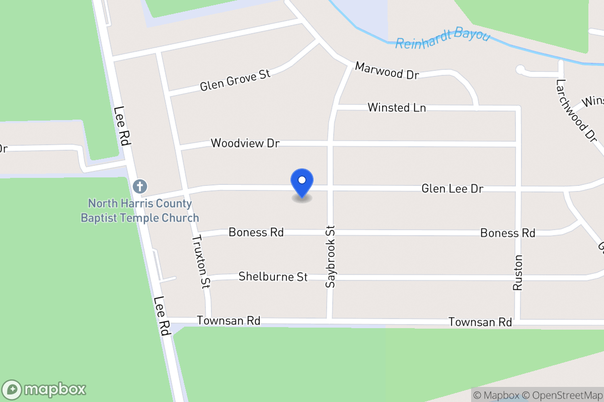 Map of 5924 Glen Lee Dr, Humble