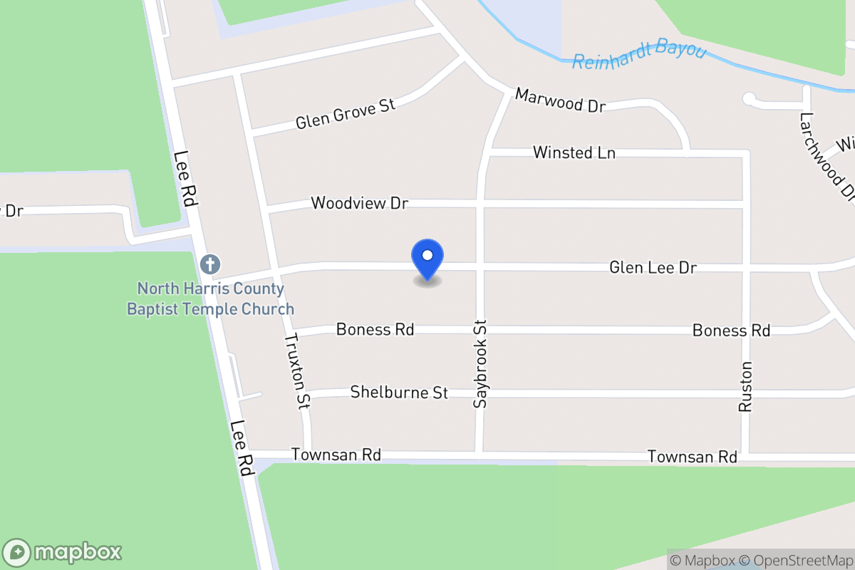 Map of 5922 Glen Lee Dr, Humble