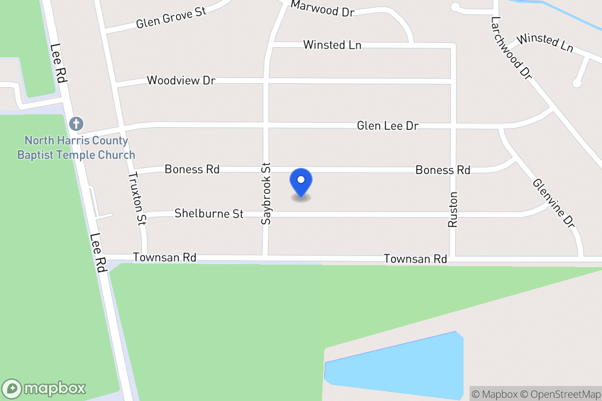 Map of 6015 Shelburne St, Humble