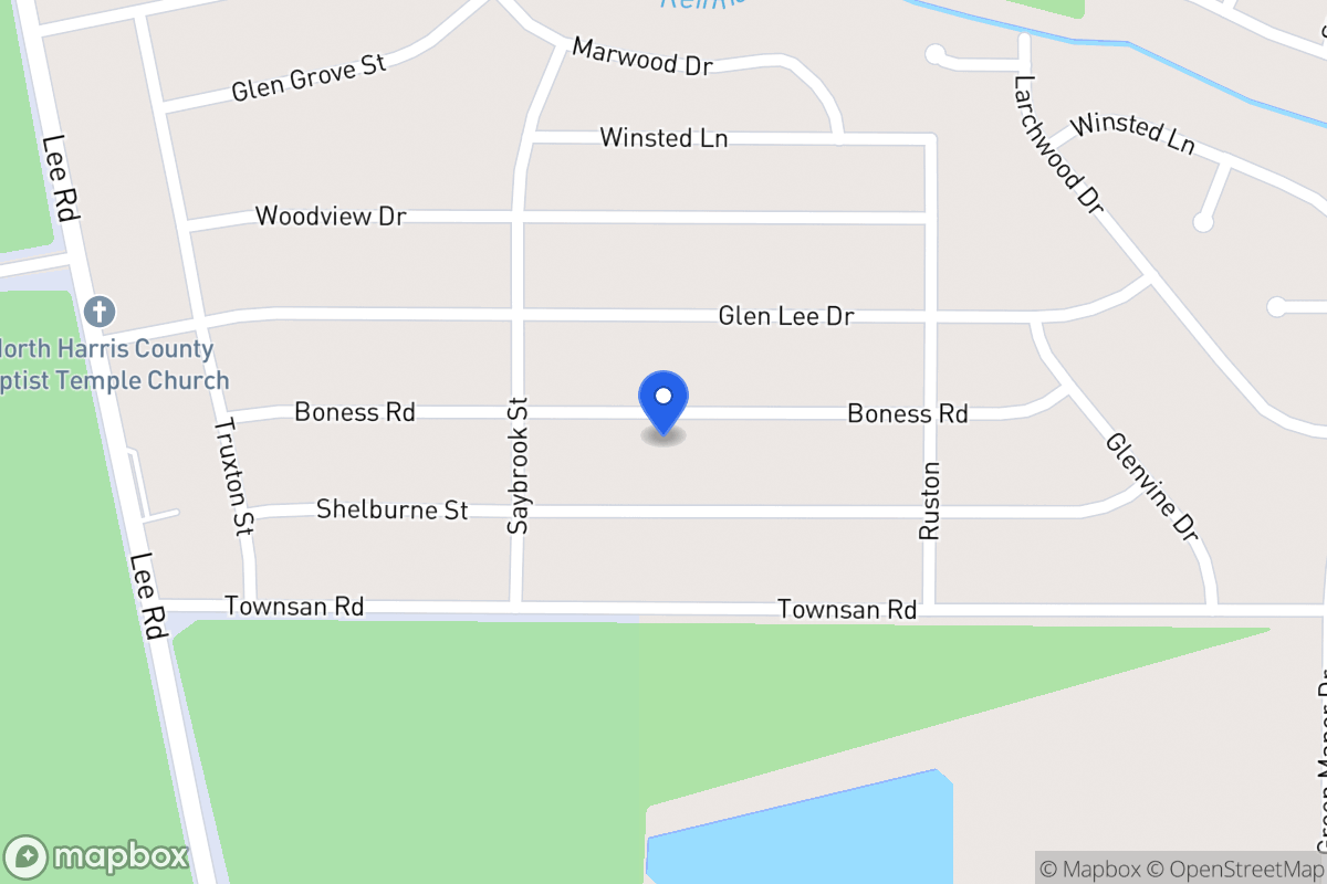 Map of 6022 Boness Rd, Humble