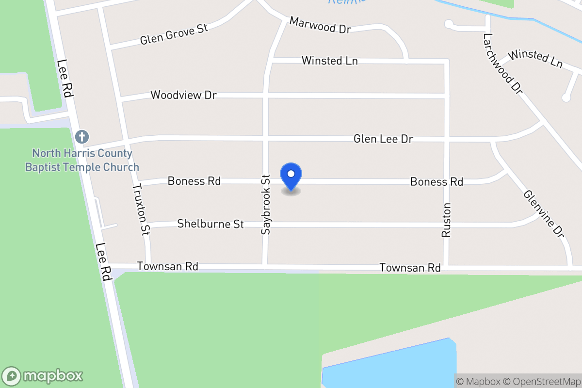 Map of 6010 Boness Rd, Humble