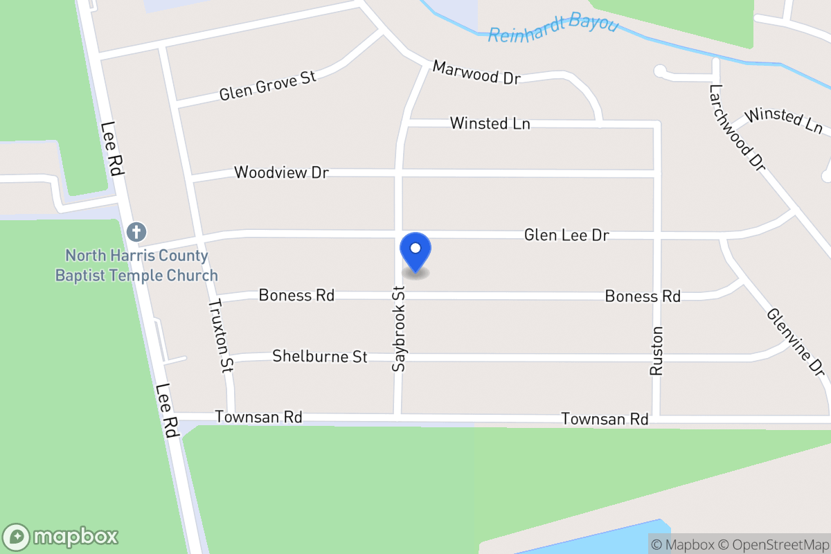 Map of 6003 Boness Rd, Humble