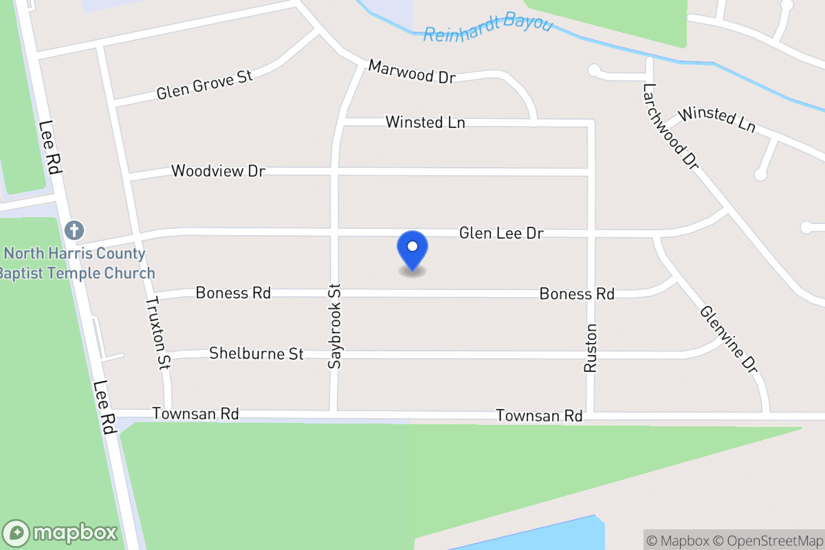 Map of 6027 Boness Rd, Humble