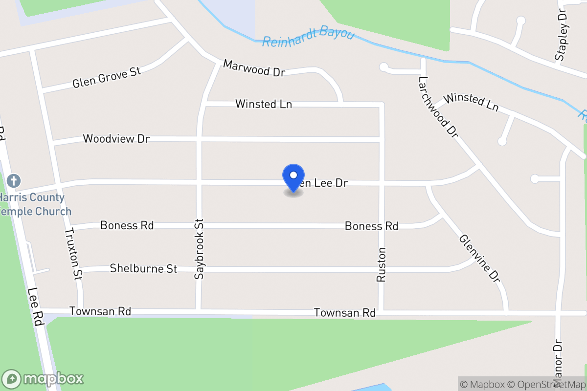 Map of 6046 Glen Lee Dr, Humble