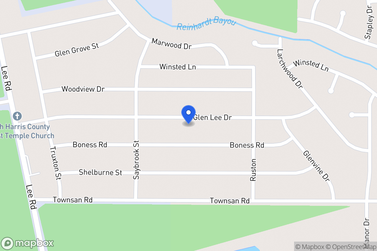 Map of 6038 Glen Lee Dr, Humble