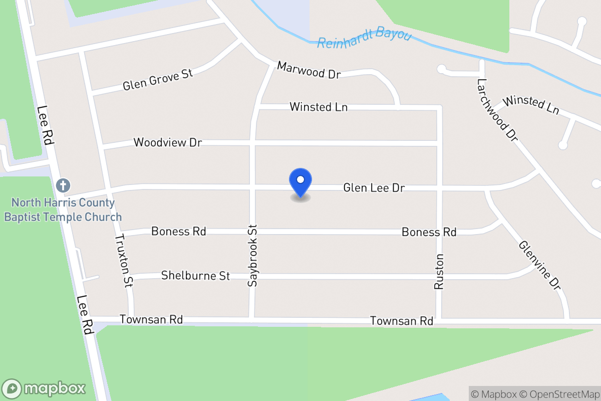 Map of 6022 Glen Lee Dr, Humble