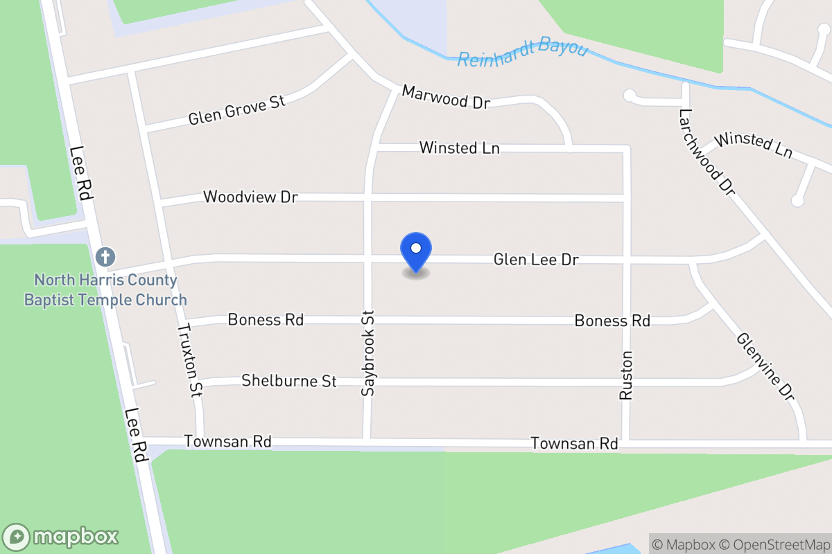 Map of 6014 Glen Lee Dr, Humble